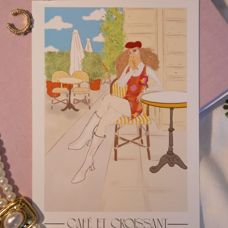 Carte Café et Croissant